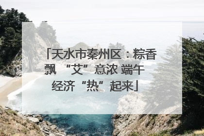 天水市秦州区：粽香飘 “艾”意浓 端午经济“热”起来