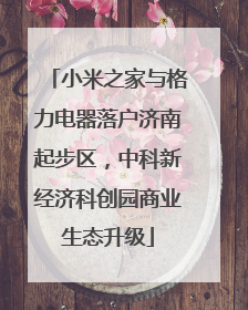 小米之家与格力电器落户济南起步区，中科新经济科创园商业生态升级