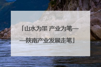 山水为墨 产业为笔——陕南产业发展走笔