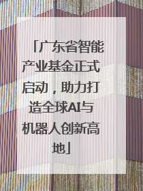 广东省智能产业基金正式启动，助力打造全球AI与机器人创新高地
