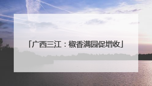 广西三江：椒香满园促增收