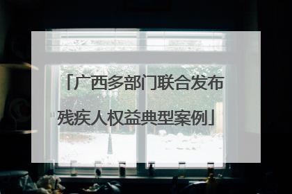 广西多部门联合发布残疾人权益典型案例