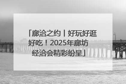 廊洽之约丨好玩好逛好吃！2025年廊坊经洽会精彩纷呈