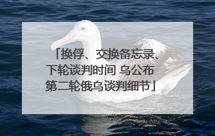 换俘、交换备忘录、下轮谈判时间 乌公布第二轮俄乌谈判细节