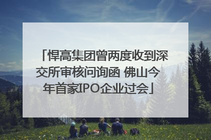 悍高集团曾两度收到深交所审核问询函 佛山今年首家IPO企业过会