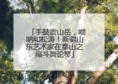 手鼓震山岳，唢呐和松涛！新疆山东艺术家在泰山之巅斗舞论琴