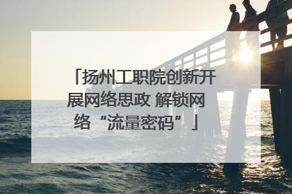 扬州工职院创新开展网络思政 解锁网络“流量密码”