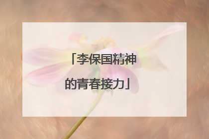 李保国精神的青春接力