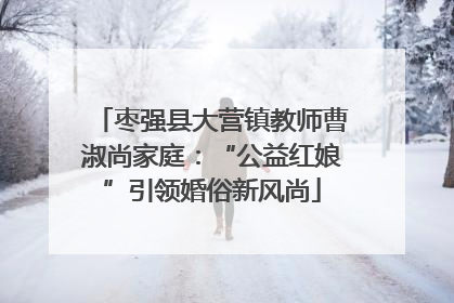 枣强县大营镇教师曹淑尚家庭：“公益红娘”引领婚俗新风尚