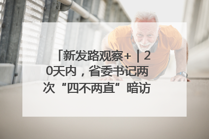 新发路观察+｜20天内，省委书记两次“四不两直”暗访，有何深意？