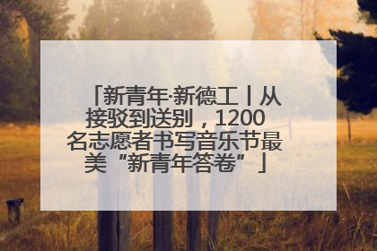 新青年·新德工丨从接驳到送别，1200名志愿者书写音乐节最美“新青年答卷”