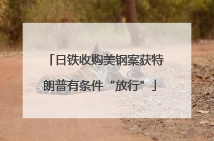 日铁收购美钢案获特朗普有条件“放行”