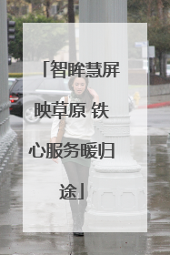 智眸慧屏映草原 铁心服务暖归途