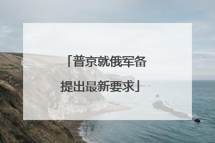 普京就俄军备提出最新要求