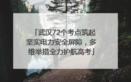 武汉72个考点筑起坚实电力安全屏障，多维举措全力护航高考