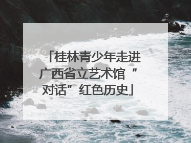 桂林青少年走进广西省立艺术馆“对话”红色历史
