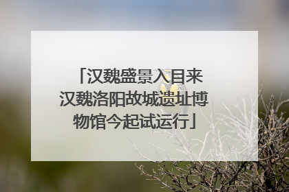 汉魏盛景入目来 汉魏洛阳故城遗址博物馆今起试运行