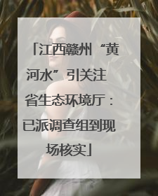 江西赣州“黄河水”引关注 省生态环境厅：已派调查组到现场核实