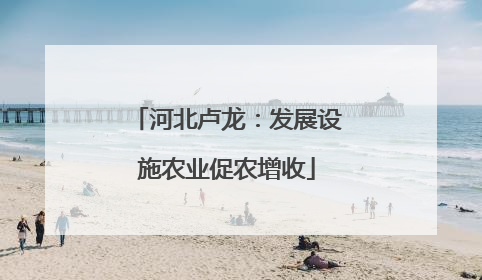 河北卢龙：发展设施农业促农增收