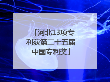 河北13项专利获第二十五届中国专利奖