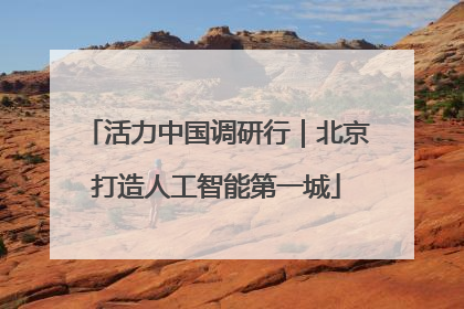 活力中国调研行｜北京打造人工智能第一城