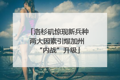 洛杉矶惊现新兵种 两大因素引爆加州“内战”升级