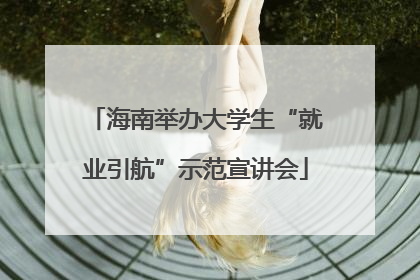 海南举办大学生“就业引航”示范宣讲会