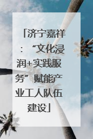济宁嘉祥：“文化浸润+实践服务”赋能产业工人队伍建设