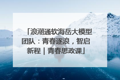 浪潮通软海岳大模型团队：青春逐浪，智启新程｜青春思政课
