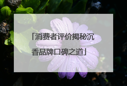 消费者评价揭秘沉香品牌口碑之道