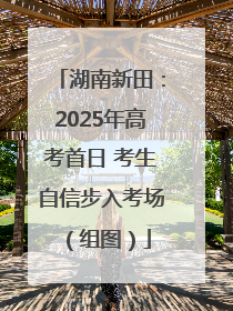 湖南新田：2025年高考首日 考生自信步入考场（组图）