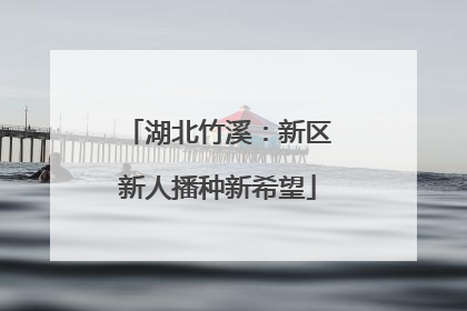 湖北竹溪：新区新人播种新希望