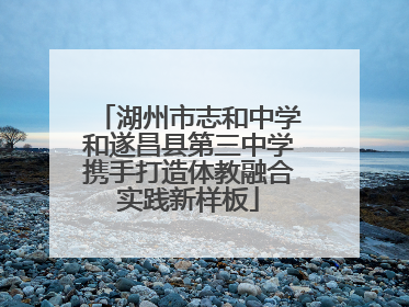 湖州市志和中学和遂昌县第三中学携手打造体教融合实践新样板