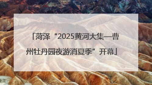 菏泽“2025黄河大集—曹州牡丹园夜游消夏季”开幕