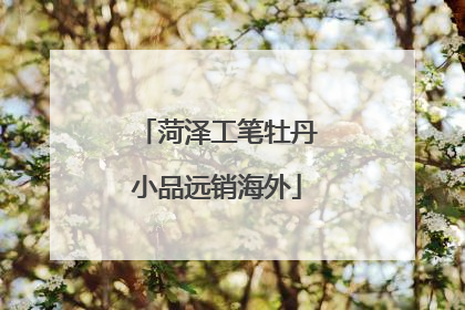 菏泽工笔牡丹小品远销海外
