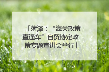 菏泽：“海关政策直通车”自贸协定政策专题宣讲会举行