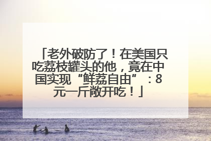 老外破防了！在美国只吃荔枝罐头的他，竟在中国实现“鲜荔自由”：8元一斤敞开吃！