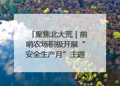 聚焦北大荒｜前哨农场积极开展“安全生产月”主题宣传活动