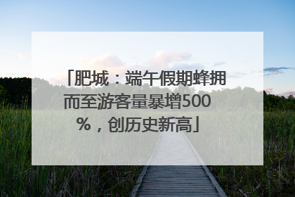 肥城：端午假期蜂拥而至游客量暴增500%，创历史新高