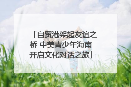 自贸港架起友谊之桥 中美青少年海南开启文化对话之旅