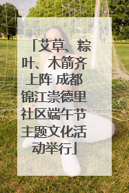 艾草、粽叶、木箭齐上阵 成都锦江崇德里社区端午节主题文化活动举行