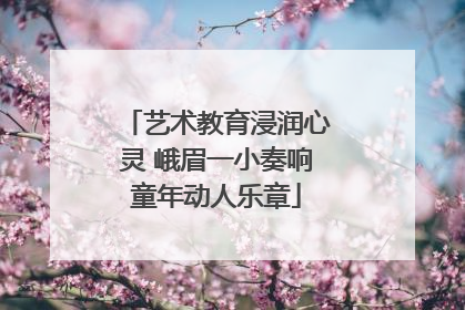 艺术教育浸润心灵 峨眉一小奏响童年动人乐章