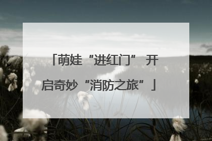 萌娃“进红门” 开启奇妙“消防之旅”