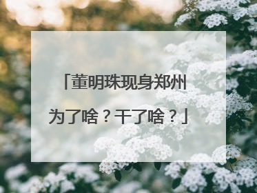 董明珠现身郑州 为了啥？干了啥？