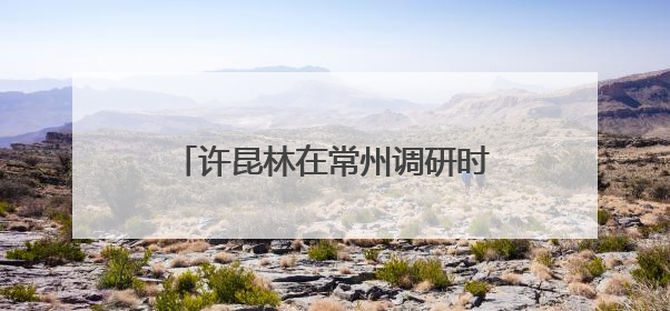 许昆林在常州调研时强调 加力推动经济持续回升向好 为扛好挑大梁责任多作贡献