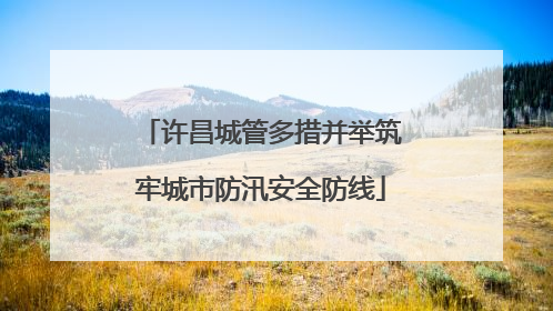 许昌城管多措并举筑牢城市防汛安全防线