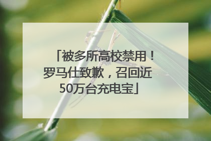 被多所高校禁用！罗马仕致歉，召回近50万台充电宝