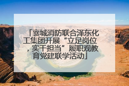 襄城消防联合泽东化工集团开展“立足岗位，实干担当”履职观教育党建联学活动