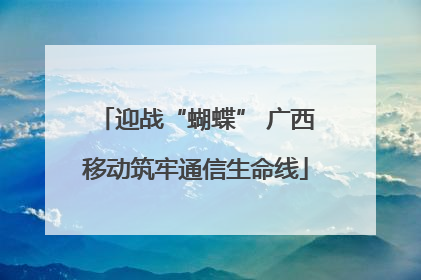 迎战“蝴蝶” 广西移动筑牢通信生命线