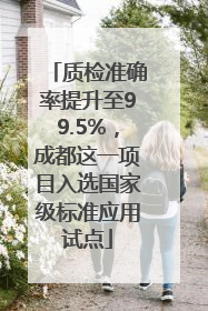 质检准确率提升至99.5%，成都这一项目入选国家级标准应用试点
